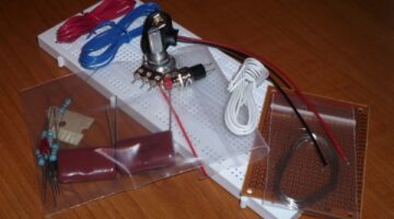 Head or straw game - made with transistors - "Heads or tails" game