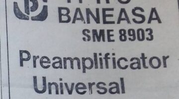 Universal preamplifier - IPRS Baneasa - Prospect SME8903
