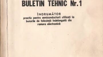 Technical bulletin - Electronica Bucuresti No.1 - Transistor technology