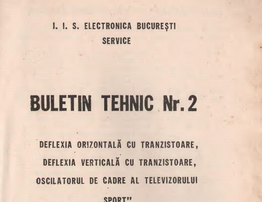 Buletin tehnic - Electronica Bucuresti Nr.2