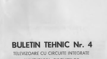 Technical bulletin - Electronica Bucuresti Nr.4 - Power supply of TV circuits with IC