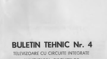 Buletin tehnic - Electronica Bucuresti Nr.4