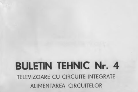 Buletin tehnic - Electronica Bucuresti Nr.4
