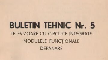Technical bulletin - Electronica Bucuresti Nr.5 - Integrated circuit TAA661B (MAA651B)