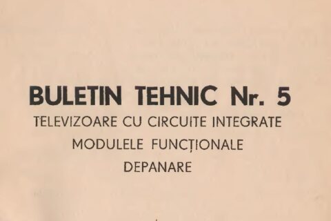 Buletin tehnic - Electronica Bucuresti Nr.5