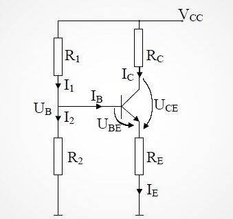 Circuit de polarizare pentru tranzistorul bipolar