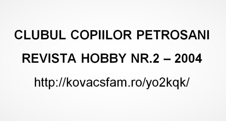 Revista Hobby Petrosani - nr2 - 2004