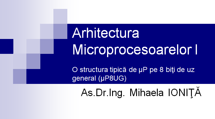 Structura tipica de microprocesor pe 8 biti