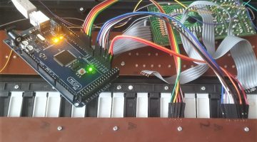 How do we turn a faulty electronic organ into a MIDI piano?