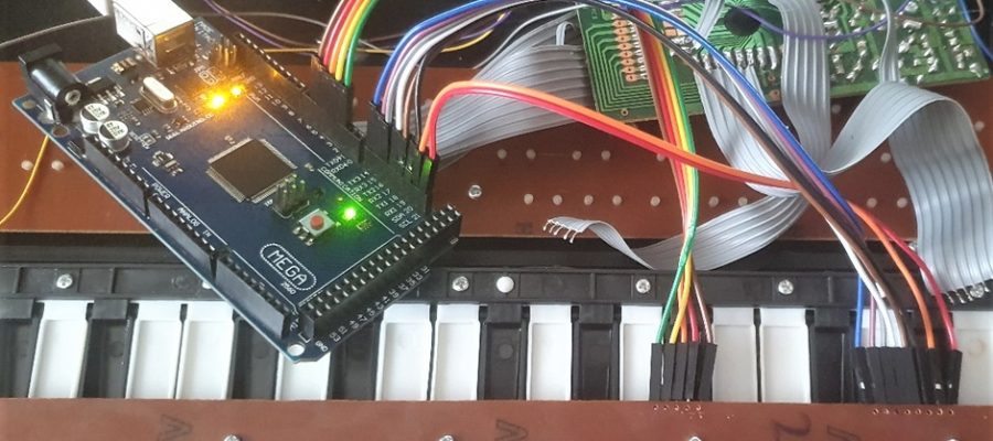How do we turn a faulty electronic organ into a MIDI piano?