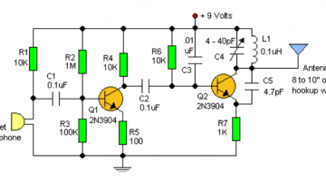 Schema electronica - Emitator FM miniatura