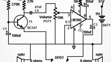 Schema electroncia - Interfon fara microfon